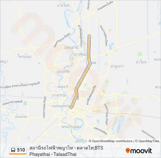 510 Bus Line Map