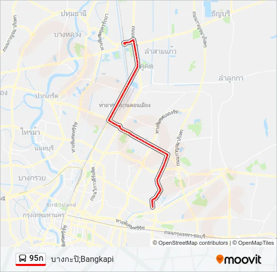 95ก Bus Line Map