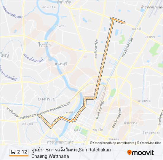 2-12 รถบัส แผนที่สายรถ