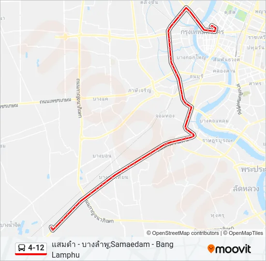 4-12 Bus Line Map
