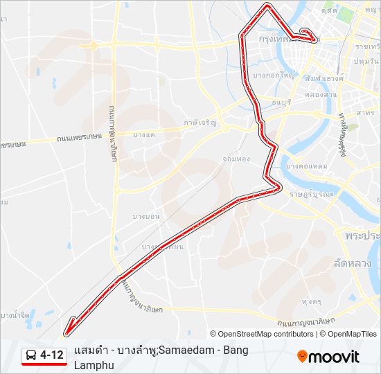 4-12 รถบัส แผนที่สายรถ