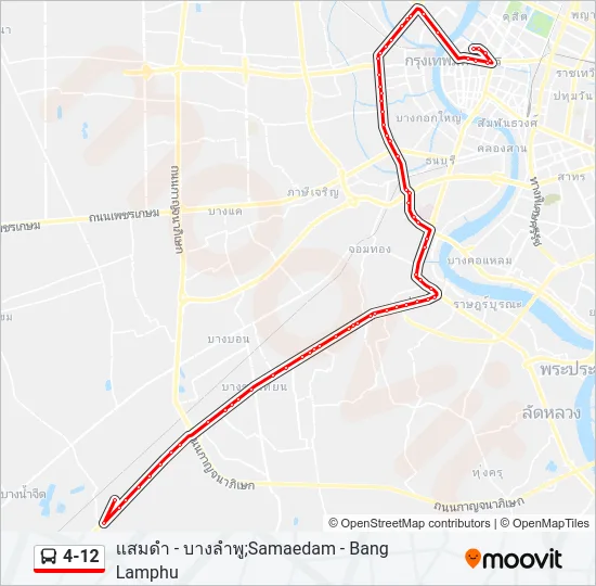 4-12 Bus Line Map