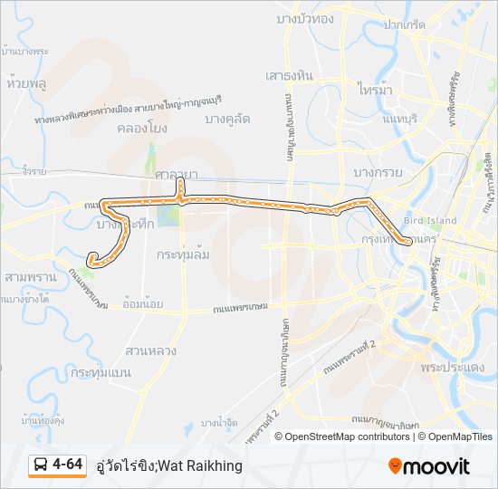 4-64 รถบัส แผนที่สายรถ