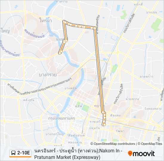 2-10E รถบัส แผนที่สายรถ