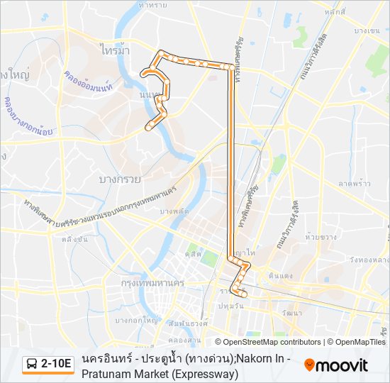 2-10E รถบัส แผนที่สายรถ