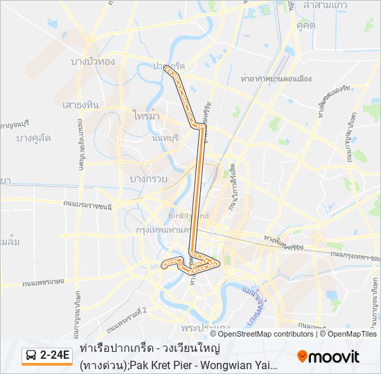 2-24E รถบัส แผนที่สายรถ
