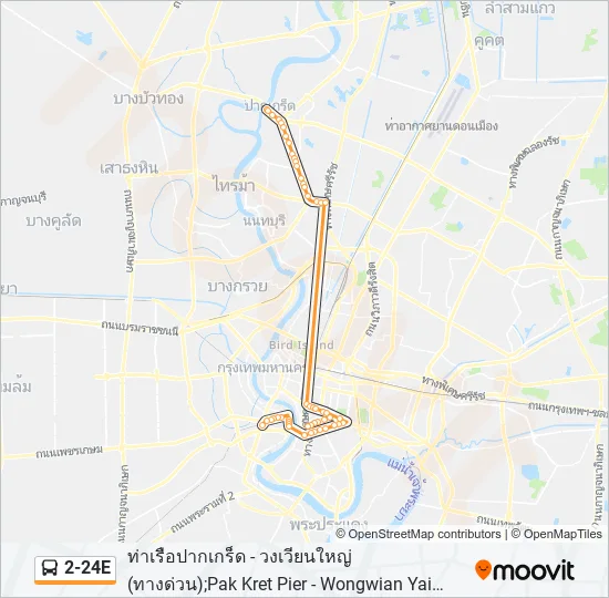 2-24E Bus Line Map