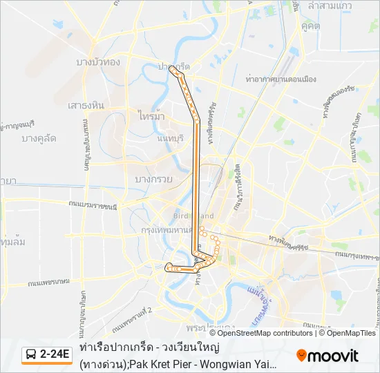 2-24E Bus Line Map