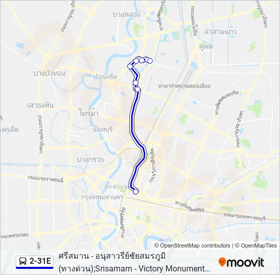 2-31E Bus Line Map