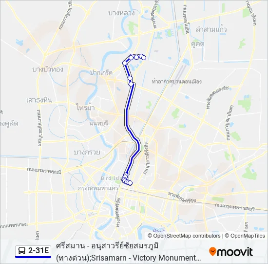 2-31E Bus Line Map