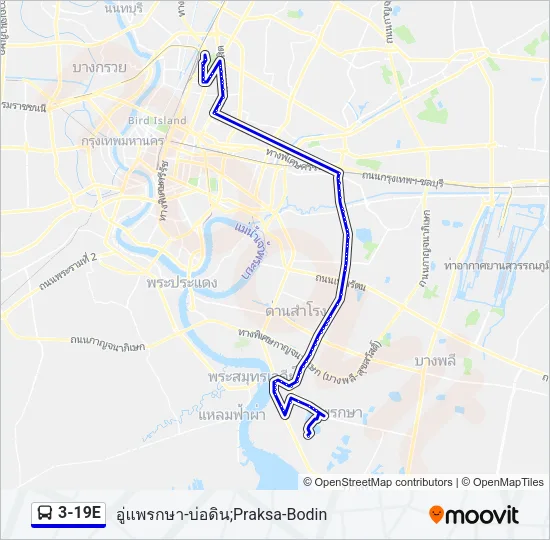 3-19E Bus Line Map