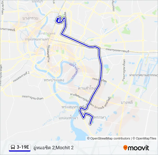 3-19E Bus Line Map