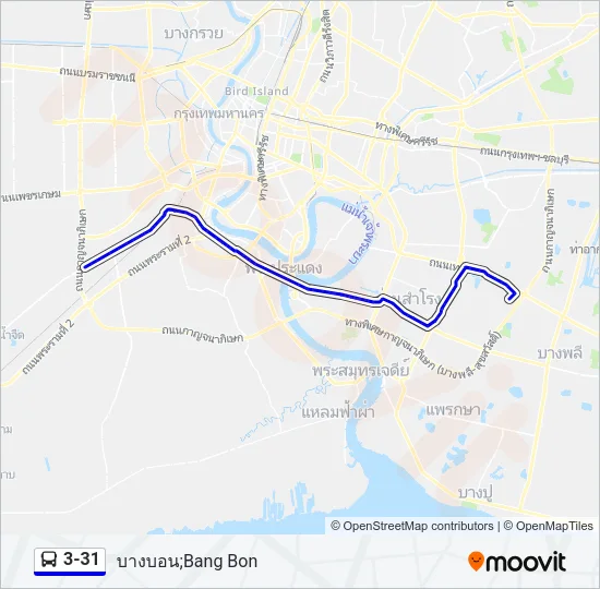 3-31 Bus Line Map