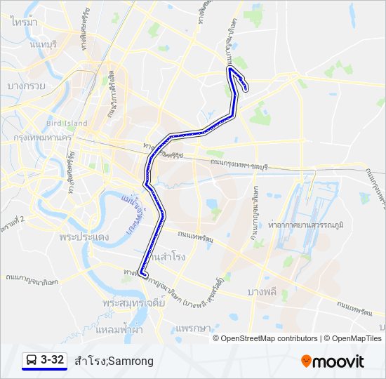 3-32 รถบัส แผนที่สายรถ