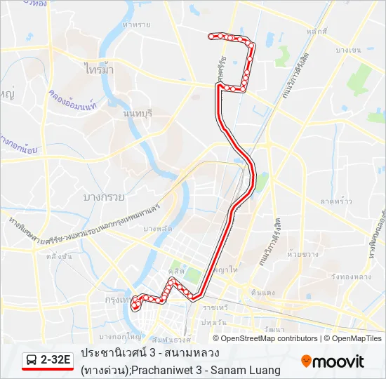 2-32E Bus Line Map