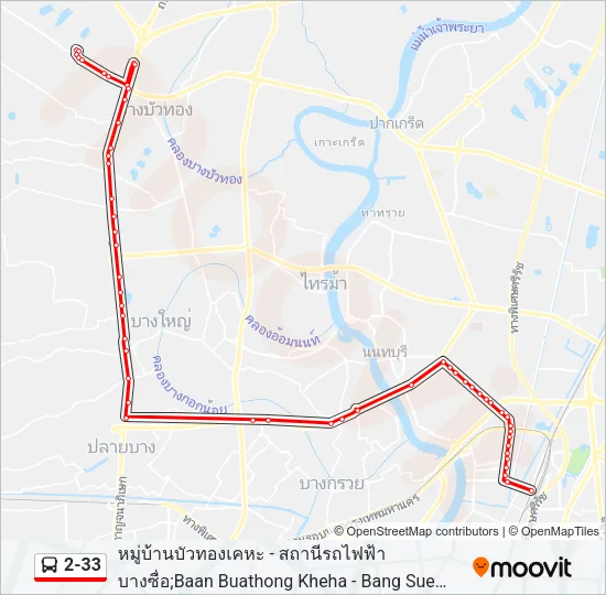 2-33 Bus Line Map