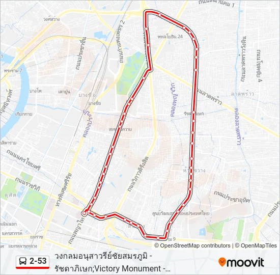 2-53 Bus Line Map