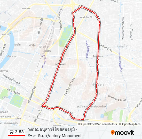 2-53 Bus Line Map