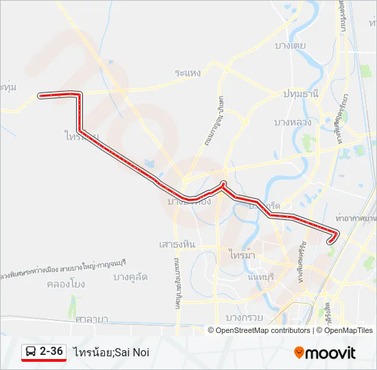 2-36 Bus Line Map
