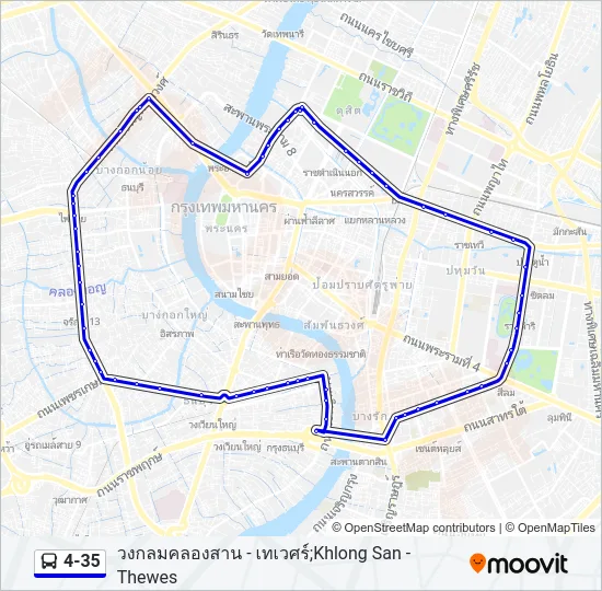 4-35 Bus Line Map