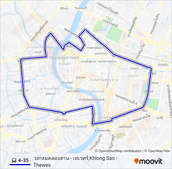 4-35 รถบัส แผนที่สายรถ