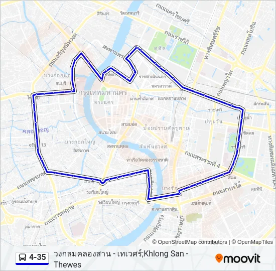 4-35 Bus Line Map