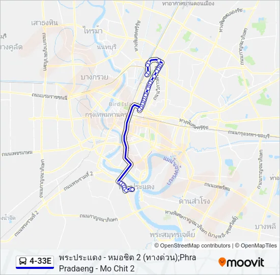 4-33E Bus Line Map