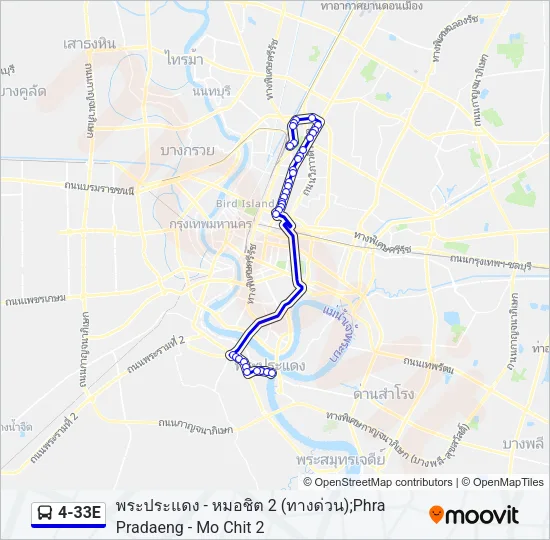 4-33E Bus Line Map