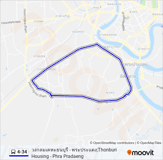 4-34 bus Line Map