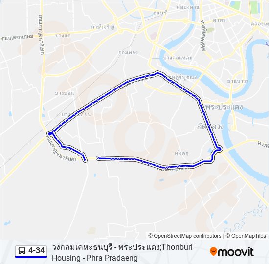 4-34 bus Line Map