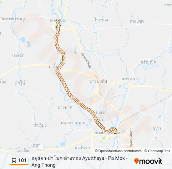 101 Bus Line Map