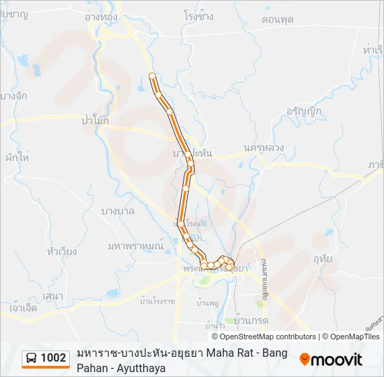 1002 Bus Line Map