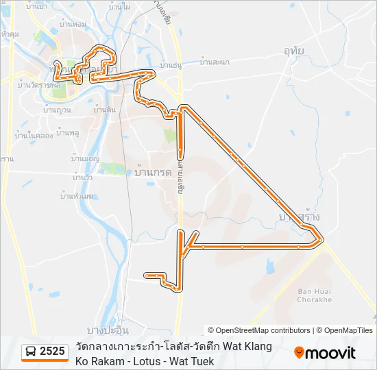 2525 Bus Line Map