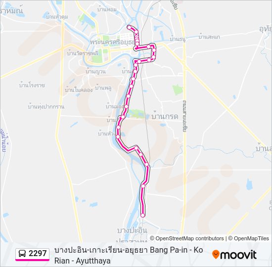 2297 รถบัส แผนที่สายรถ