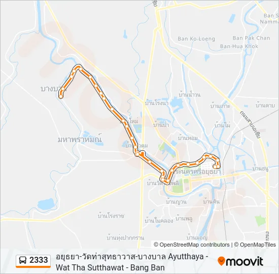 2333 Bus Line Map