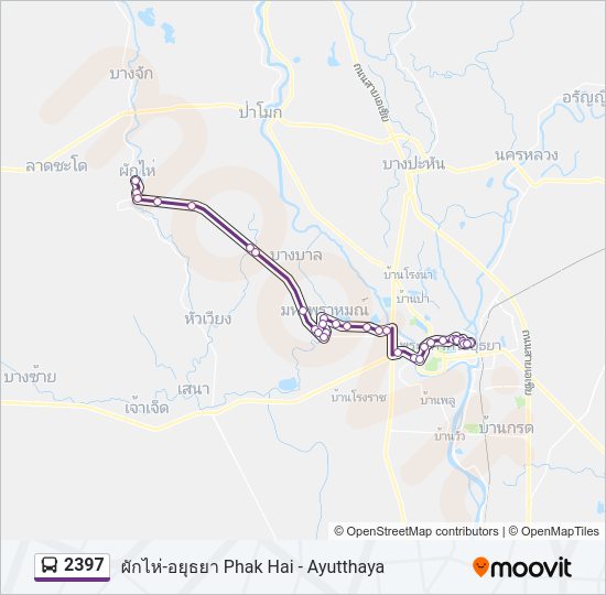 2397 รถบัส แผนที่สายรถ