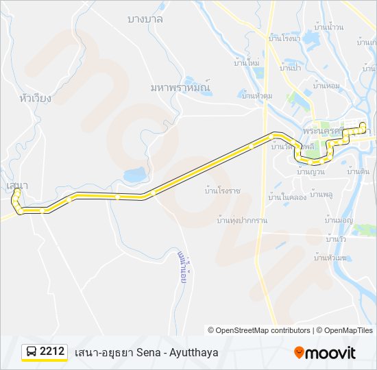 2212 bus Line Map