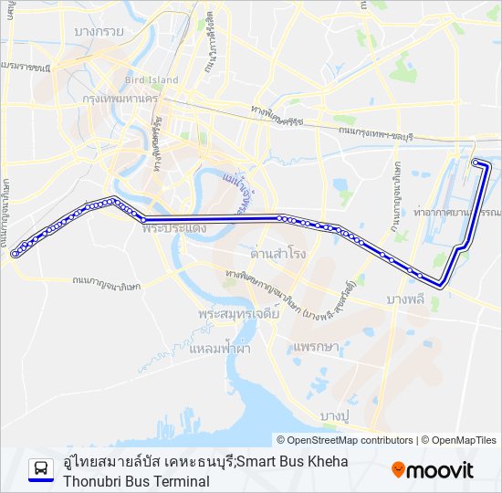 S7 (558) รถบัส แผนที่สายรถ