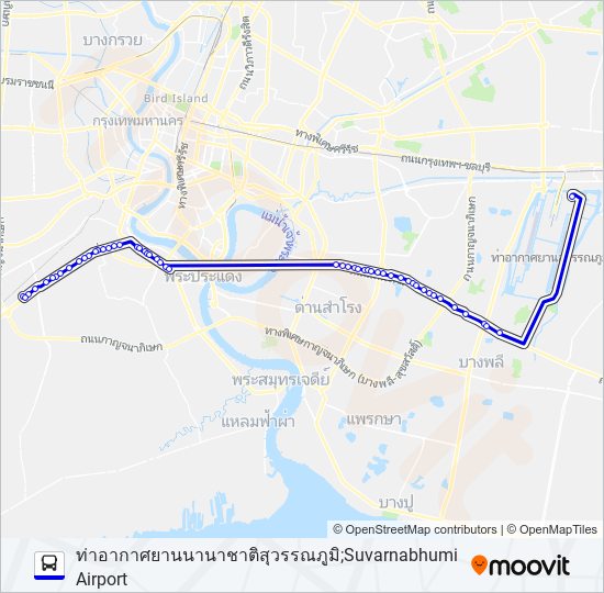 S7 (558) bus Line Map