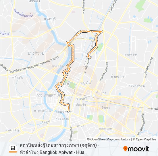 หมอชิต 2 รถบัส แผนที่สายรถ