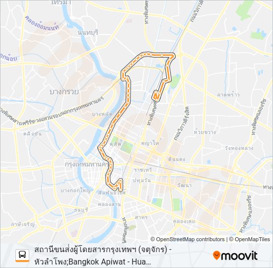 หมอชิต 2 Bus Line Map