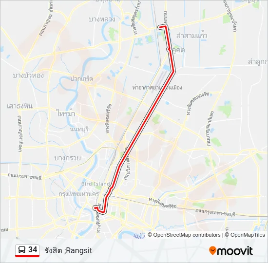 34 Bus Line Map