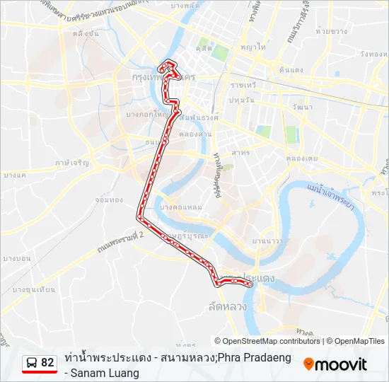 82 Bus Line Map