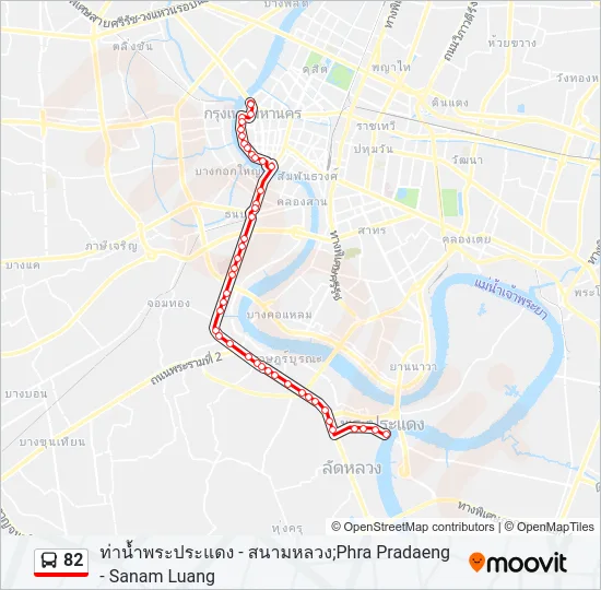 82 Bus Line Map