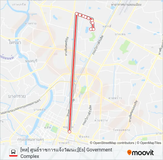 166 เสริม รถบัส แผนที่สายรถ