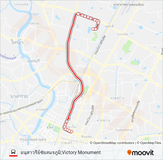 166 เสริม รถบัส แผนที่สายรถ