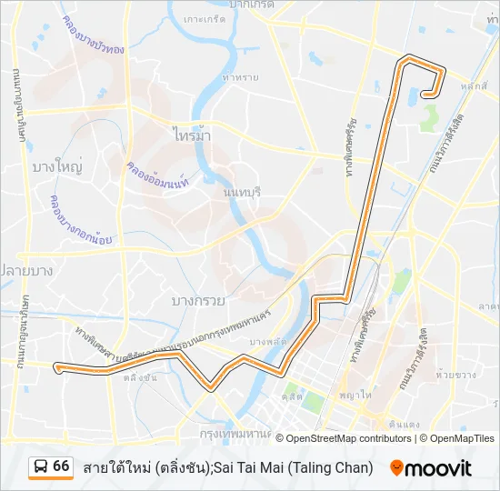 66 Bus Line Map