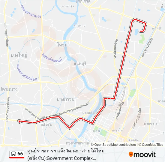 66 Bus Line Map