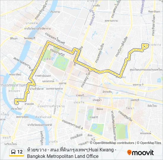 12 Bus Line Map