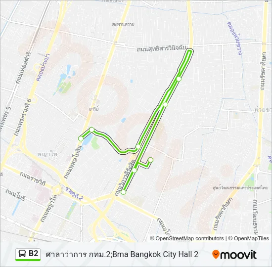 B2 Bus Line Map